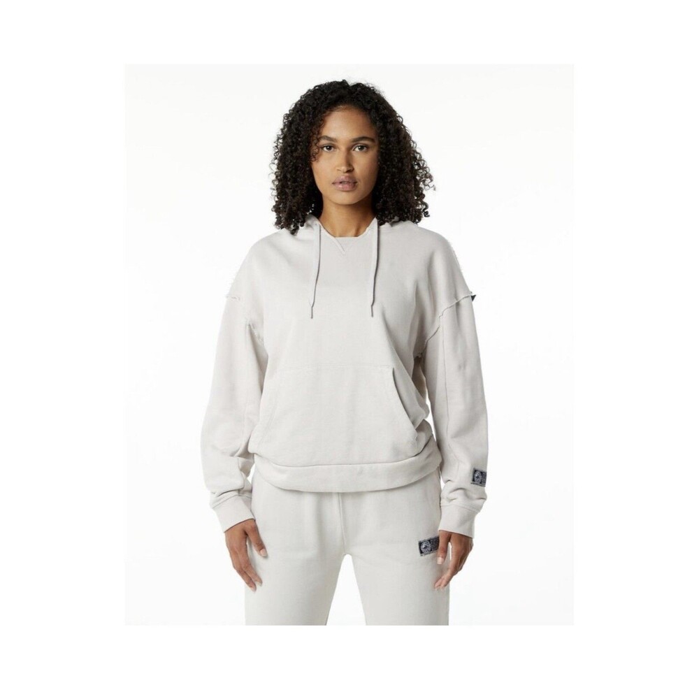ALPHALETE Women’s Terry Oversized Hoodie - Moonstone,Size XL
